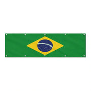 Drapeau du Brésil grand format XL en polyester avec dix œillets