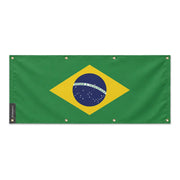Drapeau brésil polyester résistant pour usage extérieur