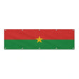 Drapeau du Burkina Faso grand format XL en polyester avec dix œillets
