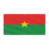 Drapeau du burkina faso 6 oeillets en plusieurs tailles (m) - pixelforma