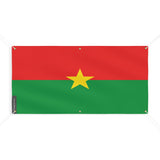 Drapeau du Burkina Faso 6 Oeillets en plusieurs tailles - Pixelforma