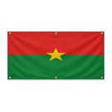 Drapeau burkina faso polyester résistant aux intempéries