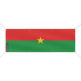 Drapeau du burkina faso 8 oeillets en plusieurs tailles (l) - pixelforma