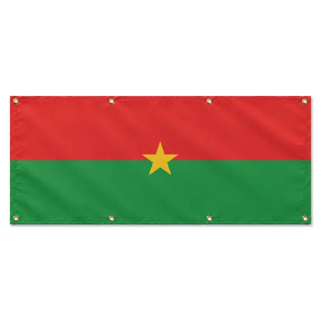 Drapeau burkina faso polyester résistant aux intempéries