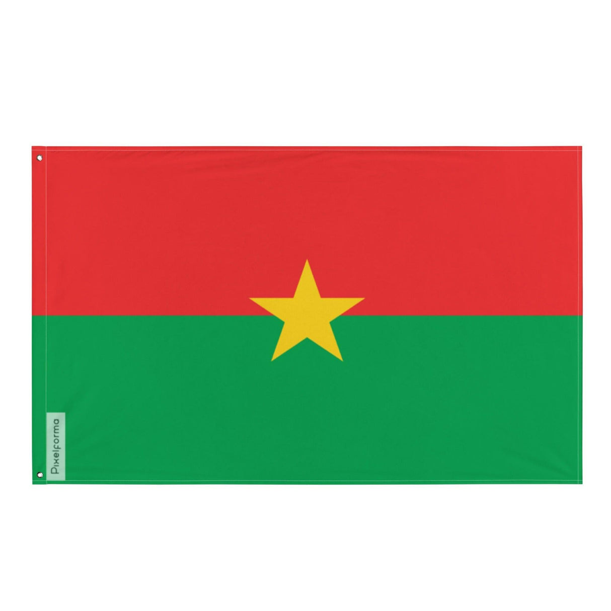 Drapeau du Burkina Faso en plusieurs tailles 100 % polyester Imprimer avec Double ourlet - Pixelforma