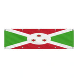 Drapeau du Burundi grand format XL en polyester avec dix œillets