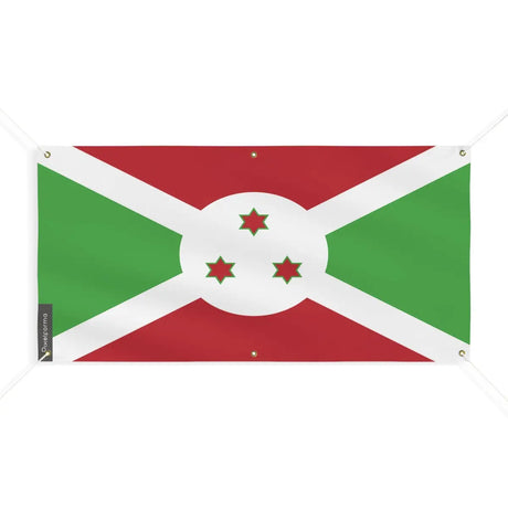 Drapeau du burundi 6 oeillets en plusieurs tailles (m) - pixelforma