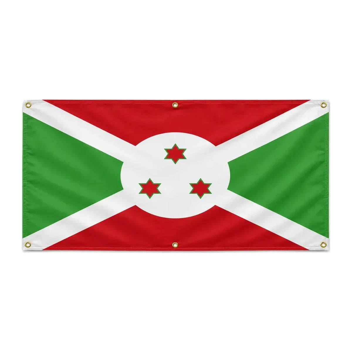 Drapeau burundi polyester résistant usage extérieur