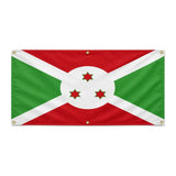 Drapeau burundi polyester résistant usage extérieur