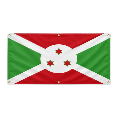 Drapeau burundi polyester résistant usage extérieur