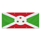 Drapeau burundi en polyester résistant huit œillets