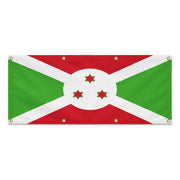 Drapeau burundi en polyester résistant huit œillets