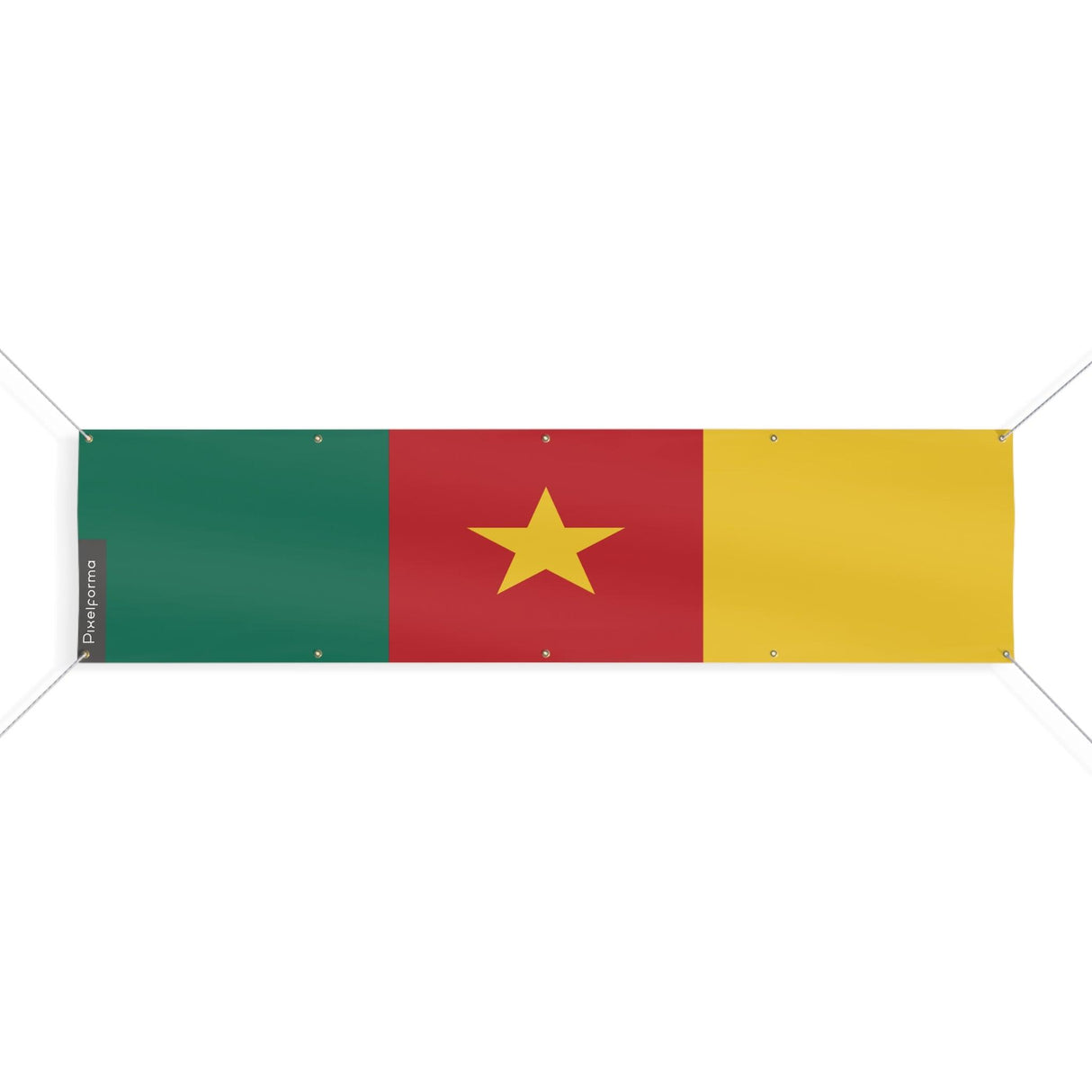 Drapeau du Cameroun 10 Oeillets en plusieurs tailles - Pixelforma