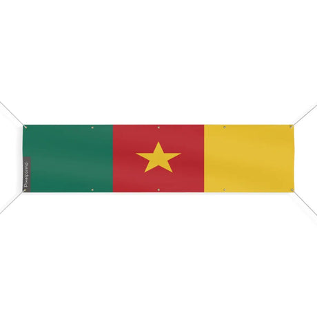 Drapeau du Cameroun 10 Oeillets en Plusieurs Tailles (XL) - Pixelforma 