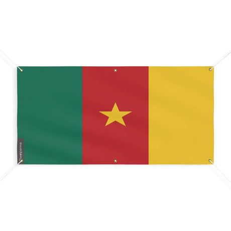 Drapeau du Cameroun 6 Oeillets en Plusieurs Tailles (M) - Pixelforma 