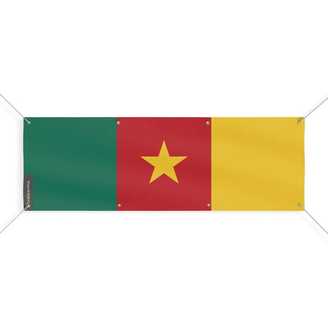 Drapeau du cameroun 8 oeillets en plusieurs tailles (l) - pixelforma