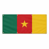 Drapeau cameroun polyester résistant usage extérieur durable