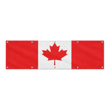 Drapeau du Canada grand format XL en polyester avec dix œillets
