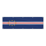 Drapeau du Cap-Vert grand format XL en polyester avec dix œillets