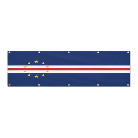 Drapeau du Cap-Vert grand format XL en polyester avec dix œillets