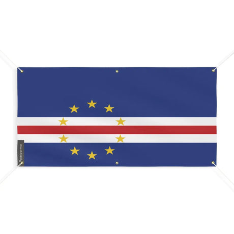Drapeau du cap-vert 6 oeillets en plusieurs tailles (m) - pixelforma