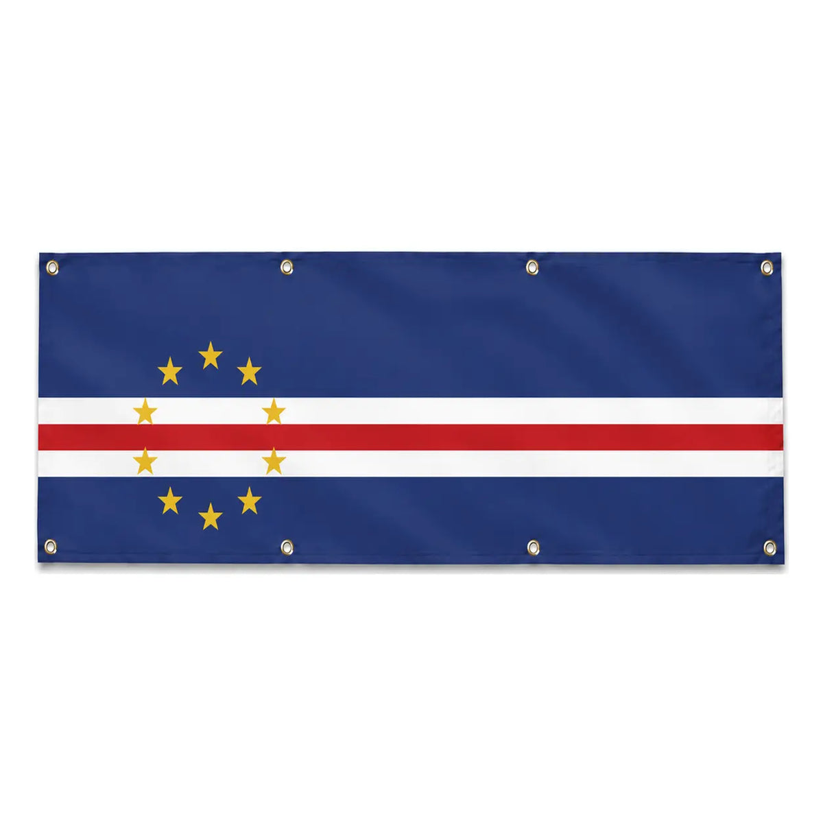 Drapeau cap-vert polyester résistant pour extérieur durable