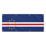 Drapeau cap-vert polyester résistant pour extérieur durable