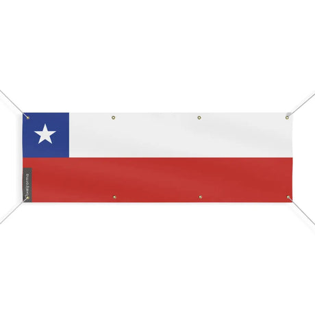 Drapeau du chili 8 oeillets en plusieurs tailles (l) - pixelforma