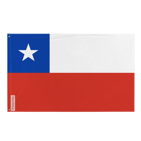 Chile Flag in Multiple Sizes 100% Polyester Print with Double Hem - Pixelforma