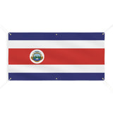 Drapeau du Costa Rica 6 Oeillets en Plusieurs Tailles (M) - Pixelforma 