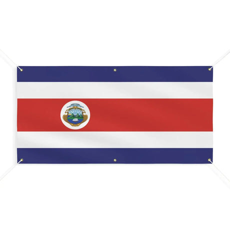 Drapeau du Costa Rica 6 Oeillets en Plusieurs Tailles (M) - Pixelforma 