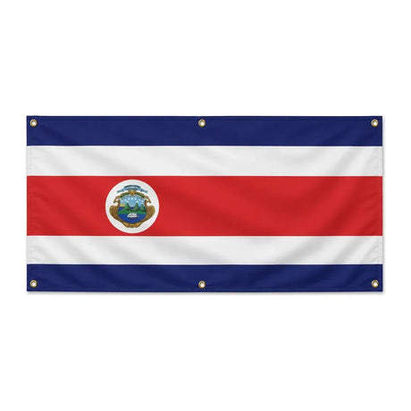 Drapeau costa rica en polyester résistant aux intempéries