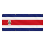 Drapeau costa rica en polyester résistant aux intempéries
