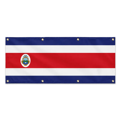Drapeau costa rica en polyester résistant aux intempéries