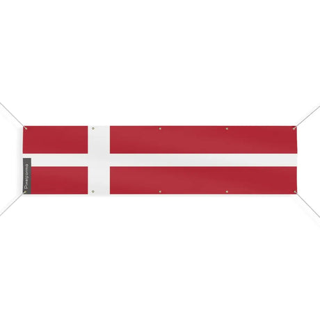 Drapeau du danemark 10 oeillets en plusieurs tailles (xl) - pixelforma