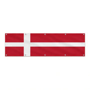 Drapeau du Danemark grand format XL en polyester avec dix œillets