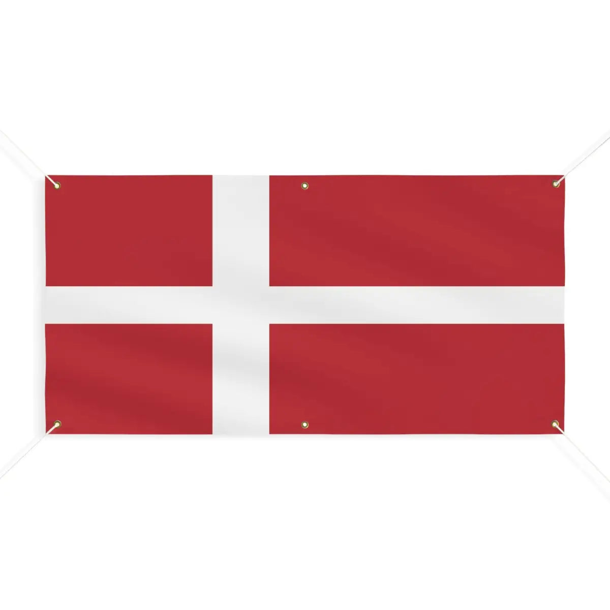 Drapeau du danemark 6 oeillets en plusieurs tailles (m) - pixelforma