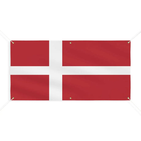 Drapeau du danemark 6 oeillets en plusieurs tailles (m) - pixelforma