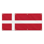 Drapeau danemark polyester résistant avec 8 œillets