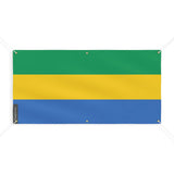 Drapeau du gabon 6 oeillets en plusieurs tailles (m) - pixelforma
