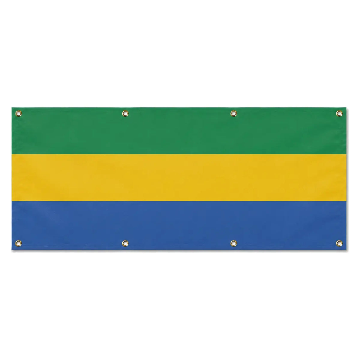 Drapeau gabon polyester résistant usage extérieur longue durée