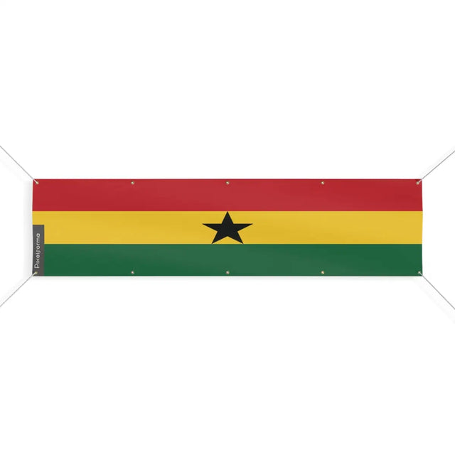 Drapeau du Ghana 10 Oeillets en Plusieurs Tailles (XL) - Pixelforma 