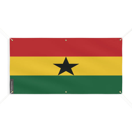 Drapeau du Ghana 6 Oeillets en plusieurs tailles - Pixelforma