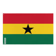 Ghana Flag in Multiple Sizes 100% Polyester Print with Double Hem - Pixelforma