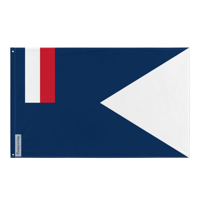 Drapeau du gouverneur français en plusieurs tailles 100 % polyester Imprimer avec Double ourlet - Pixelforma