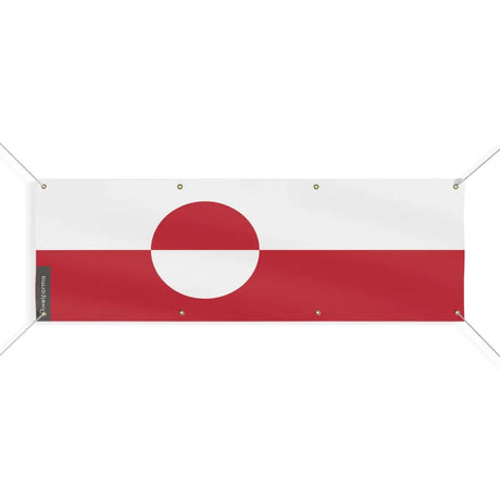 Drapeau du groenland 8 oeillets en plusieurs tailles (l) - pixelforma