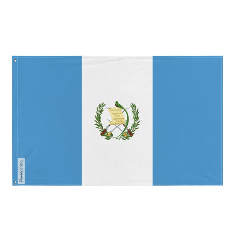 Guatemala Flag in Multiple Sizes 100% Polyester Print with Double Hem - Pixelforma