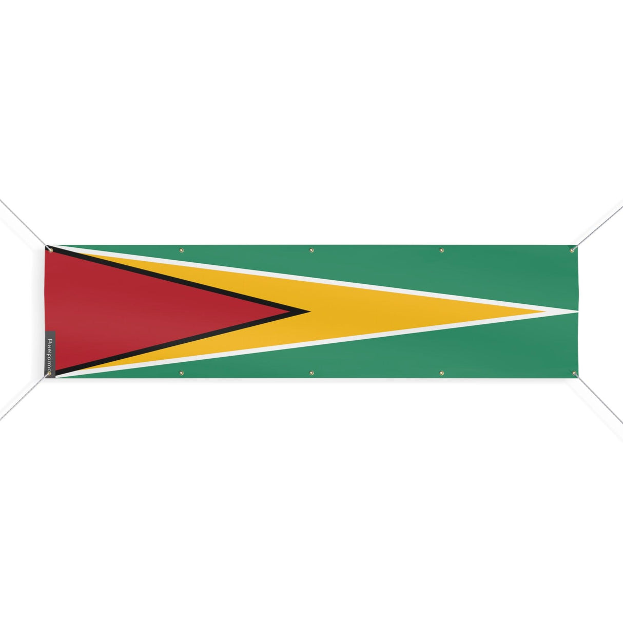 Drapeau du Guyana 10 Oeillets en plusieurs tailles - Pixelforma