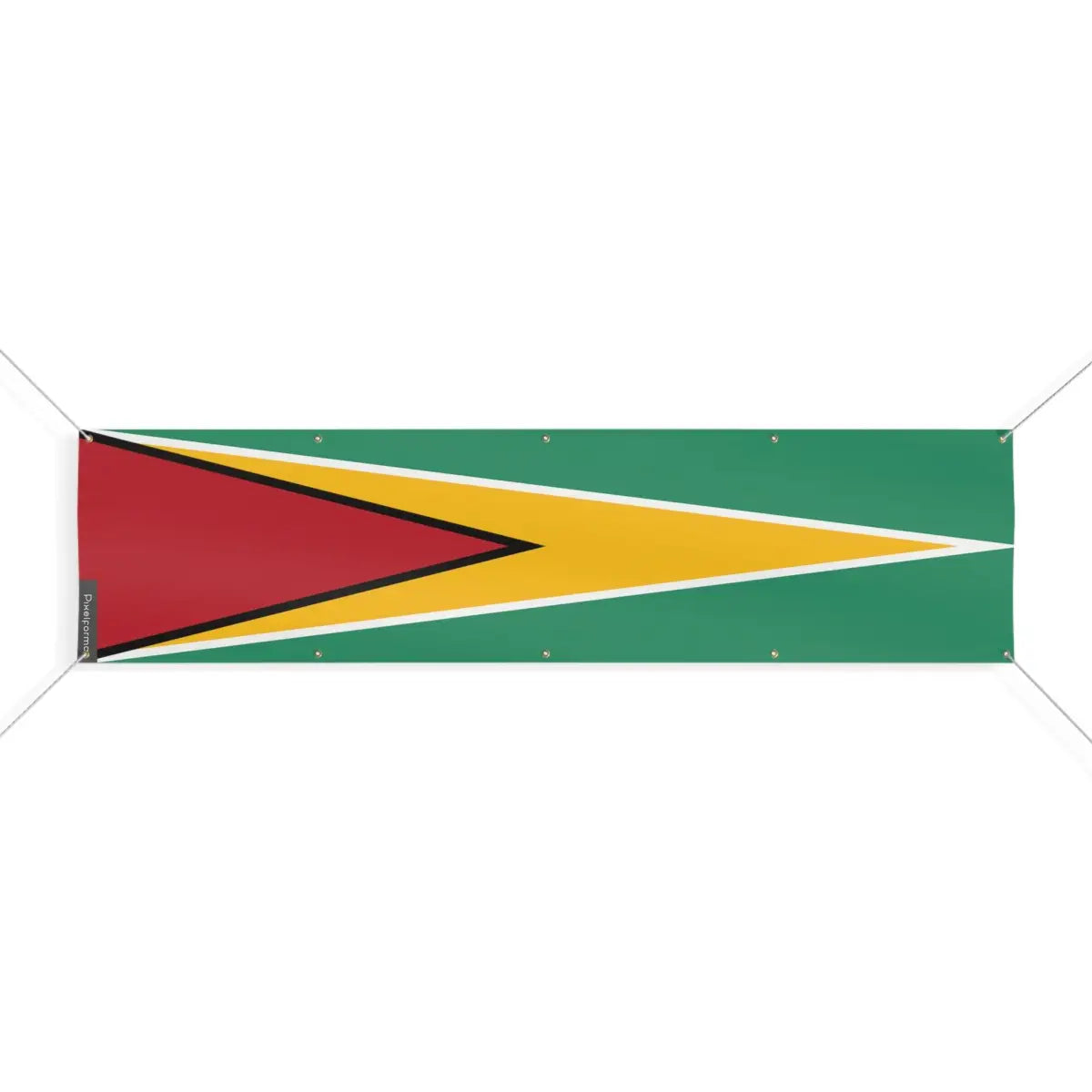 Drapeau du Guyana 10 Oeillets en Plusieurs Tailles (XL) - Pixelforma 