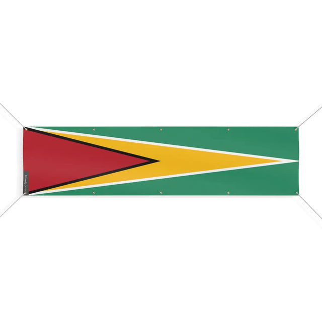 Drapeau du Guyana 10 Oeillets en Plusieurs Tailles (XL) - Pixelforma 